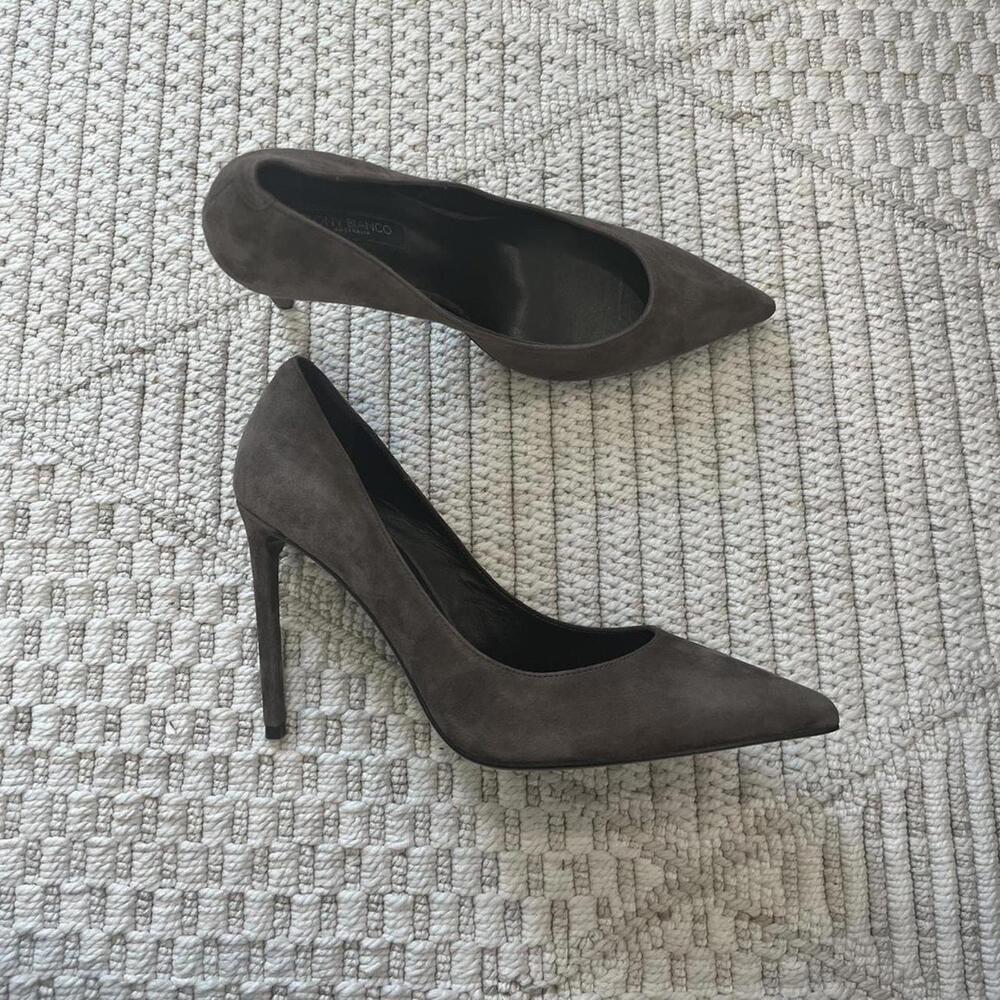 Tony Bianco Anja Pointed Toe Pump in Espresso Suede